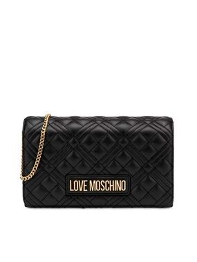 Love Moschino Quilted Nappa Crossbody Bag NWT Gold Chain Black $275